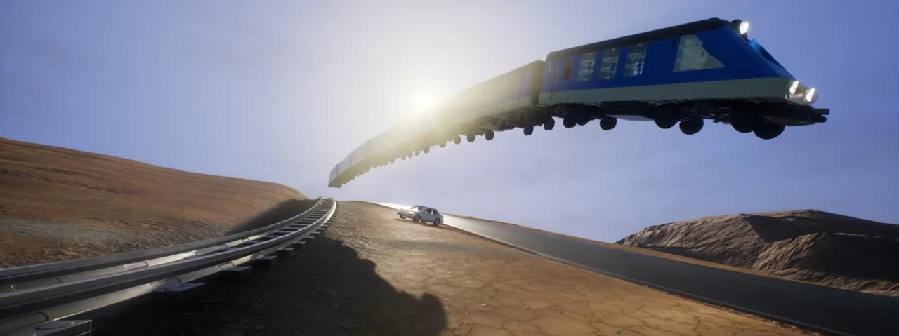 Air time boys(not my train or car btw) — постройка сообщества Brick Rigs