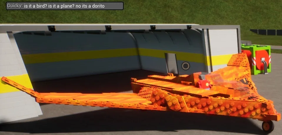 Is it a plane? Is it a bird? No it's a dorito — постройка сообщества Brick Rigs