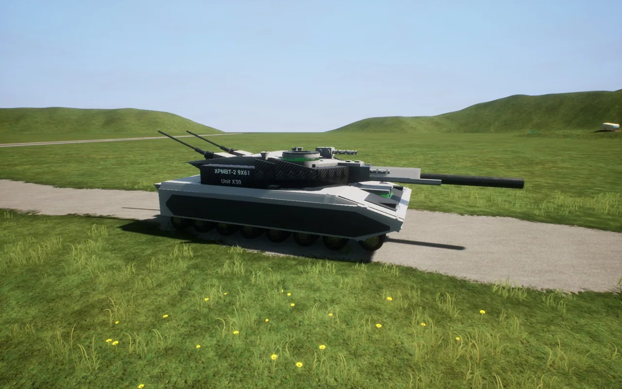 My second Main Battle Tank. "XPMBT 2" It is on workshop if you want to get it... — постройка сообщества Brick Rigs