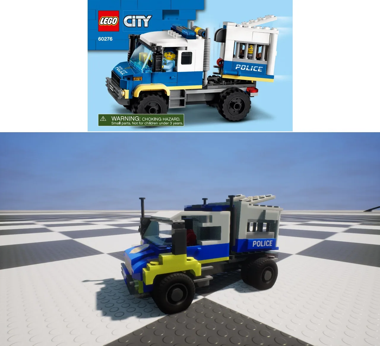 The vehicle I made by following the original lego instructions. — постройка сообщества Brick Rigs